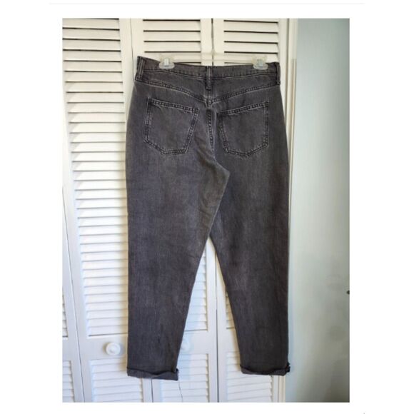 Universal Thread size 2/26 Boyfriend Fit Raw Hem Mid Rise Black Wash 100% cotton - Picture 4 of 11